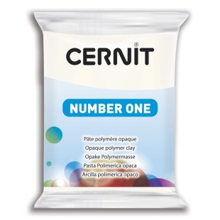 Полимерный моделин Cernit "Number One" #027 белый укрывистый,56 гр