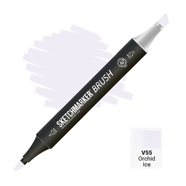 Маркер SketchMarker "Brush" V55 Фиолетовый лед