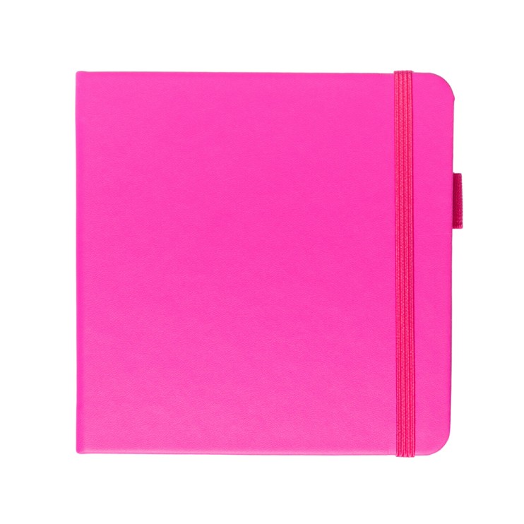 Блокнот для зарисовок Sketchmarker 12x12см, 140г/м2, 80л, твердая обложка Неоновая фуксия