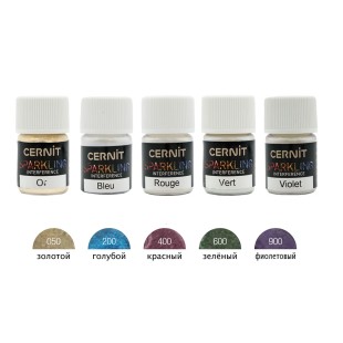 Пудра для полимерных масс Cernit "Sparkling Interference" Красный интерферентный, 5 гр