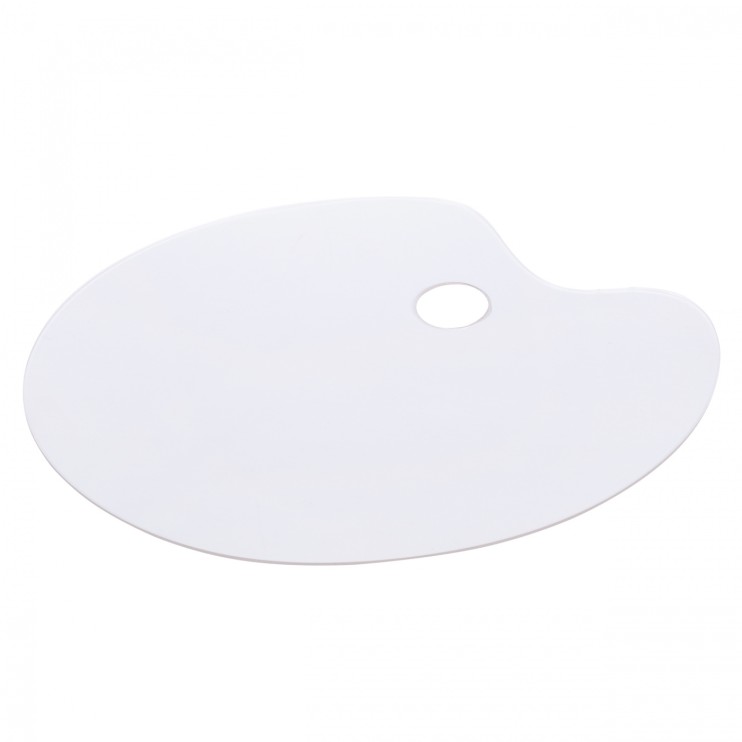 Палитра акриловая прозрачная "DK18107" овальная, 40х28 см