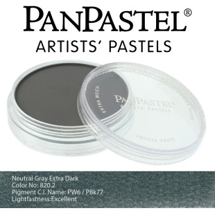 Пастель сухая "PanPastel" 820.2 Neutral Grey Extra Dark (Серый нейтральный экстра темный) PP28202
