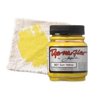 Краска по светлым тканям Jacquard "Dye-na-Flow" 801 Sun Yellow (солнечно-желтый), 66мл 