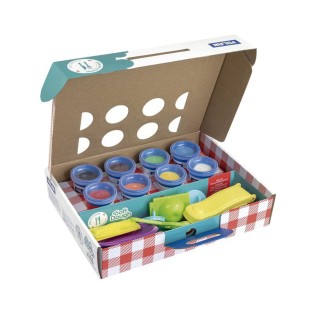 Набор для лепки Milan "Soft Dough Время готовить" 8 цветов по 59г + 11 аксессуаров в картонной