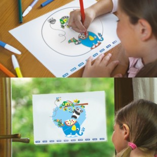 Набор фломастеров "Milan" 5 цветов и аксессуары в картонной упаковке