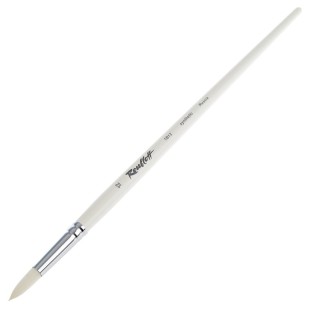 Синтетика круглая белая Roubloff "1В12" №12, длинная ручка