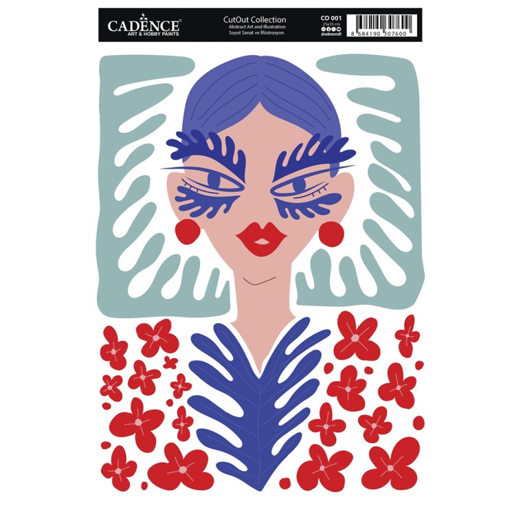 Трансфер по ткани "CutOut" 25х35см, CO-001 абстракция