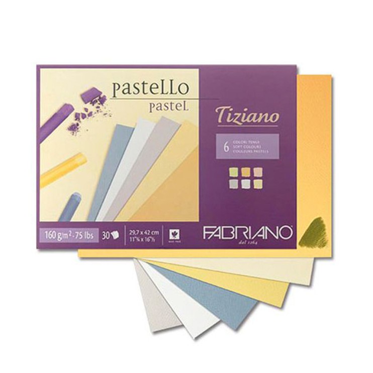 Блок для пастели Fabriano "Tiziano Soft Colours" 21x29,7см, 30л, 160гр/м² (46021297)