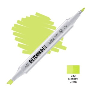 Маркер двусторонний Sketchmarker "Classic" G33 Зелёный луг