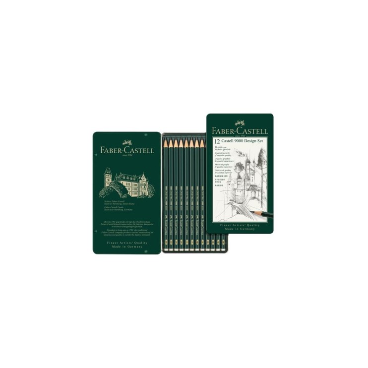 Набор графитовых карандашей Faber-CASTELL "9000"  5B-5H