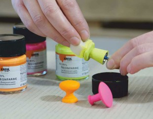 Краска акриловая Kreul "Acryl Neonfarbe" 77261 Neon Yellow (желтый), 20 мл