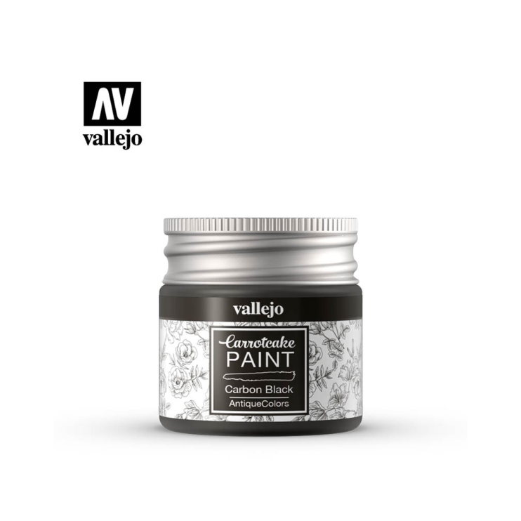 Краска для скрапбукинга Vallejo "CarrotCake" 56.425 Carbon Black /40мл