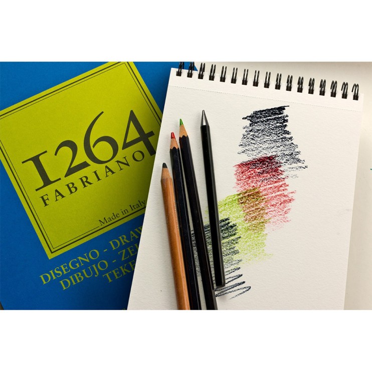 Альбом для графики на спирали Fabriano "1264 Drawing" А3, 50л, 180гр/м², мелкозернистая (19100647)