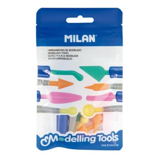 Набор инструментов для лепки "Milan" 2 пластиковых держателя и 8 наконечников в блистере