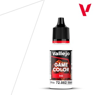 Полупрозрачная краска для моделизма Vallejo "Game Color INK" 72.082 (White), 18мл