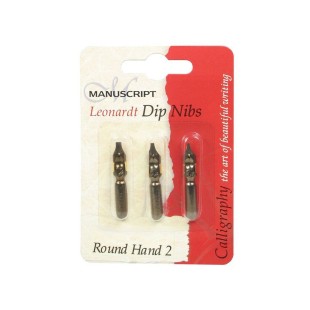 Набор перьев для каллиграфии Manuscript "Round Hand №2" 3 пера