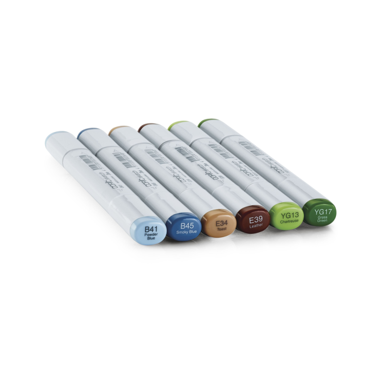 Набор Copic Sketch "Earth" 6 маркеров (природа)