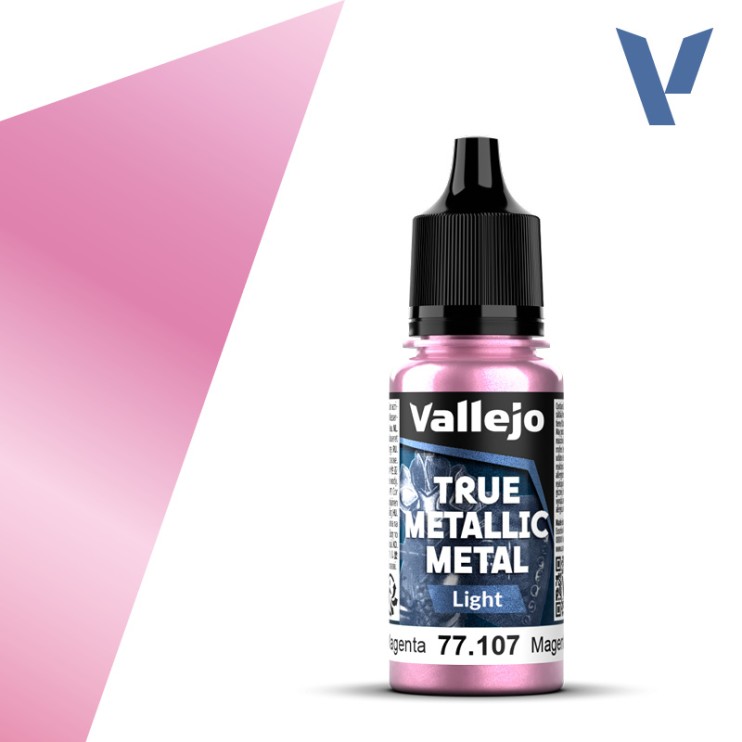Краска акрил Vallejo "True Metallic Metal" 77.107 Crimson Magenta, 18мл (серия Light)
