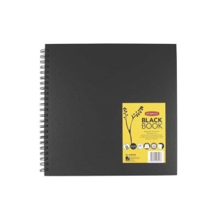 Альбом  Derwent "Black Book" для эскизов 30,5х30,5 см/черная бумага, спираль, 40 л./200 гр