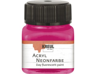 Краска акриловая Kreul "Acryl Neonfarbe" 77263 Neon Pink (розовый), 20 мл