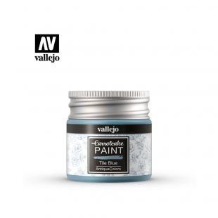 Краска для скрапбукинга Vallejo "CarrotCake" 56.426 Tile Blue /40мл