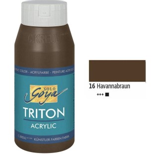 Краска акриловая Solo Goya "Triton" №16 Коричневый, 750мл.