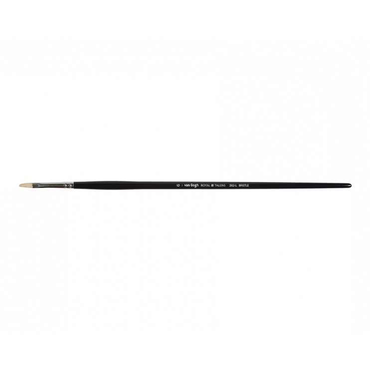 Кисть щетина плоская Royal Talens "VanGogh 262" №6, ручка длинная