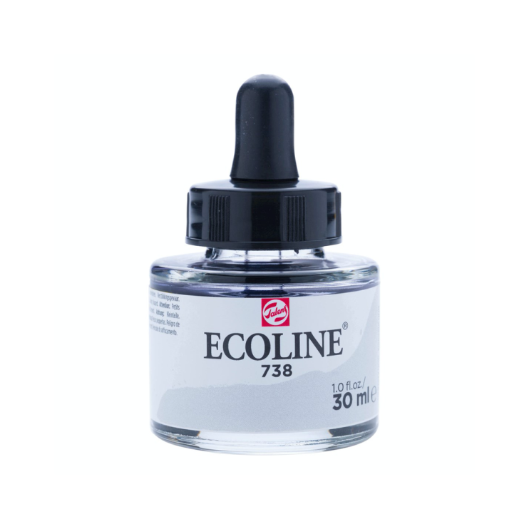 Акварель жидкая "Ecoline" №738 Холодный серый, 30 мл