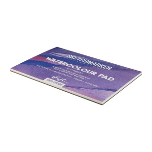 Склейка для акварели Sketchmarker "Watercolour pad" мелкое зерно, 21x31см, 10л, 300г/м.кв (100% хлопок)