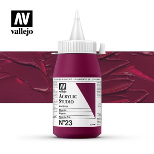 Акриловая краска Vallejo "Studio" #23 Magenta (Маджента), 1л