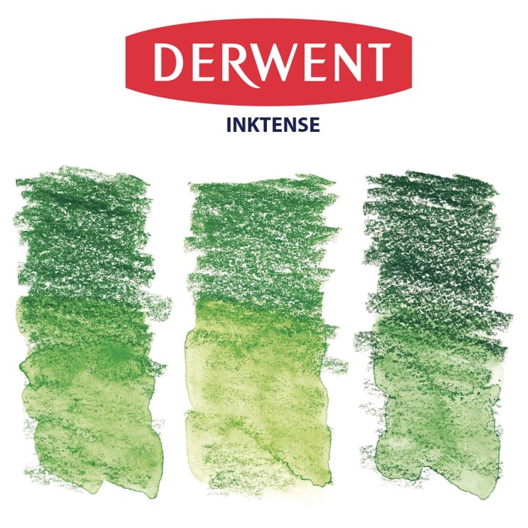 Набор карандашей чернильных Derwent "Inktense" 3 штуки, травяные оттенки (1510, 1520, 1530)