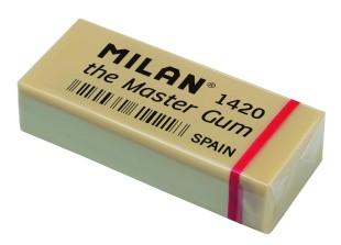 Ластики каучуковые Milan "1420" 5 штук, художественные (5,5 х 2,3 х 1,3 см)