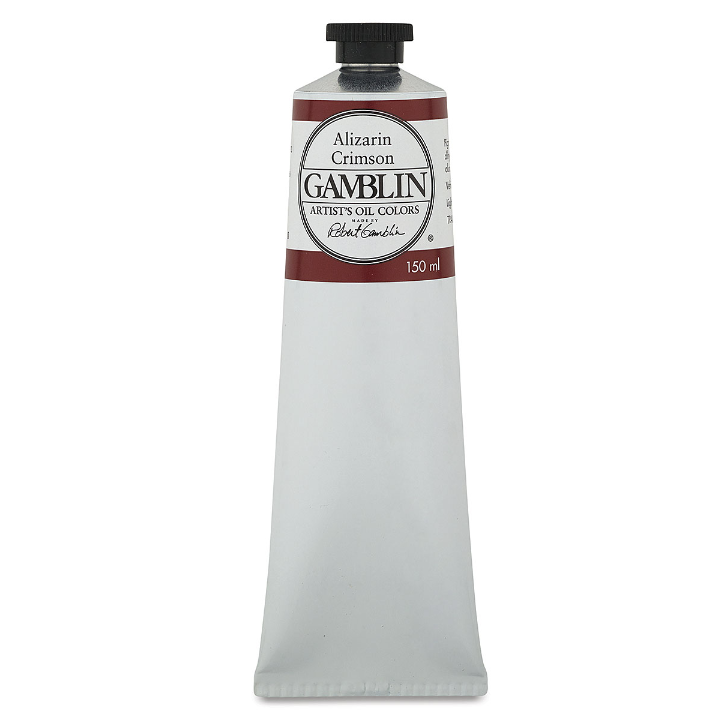 Масляная краска Gamblin "Artist" Alizarin Crimson, туба 150мл