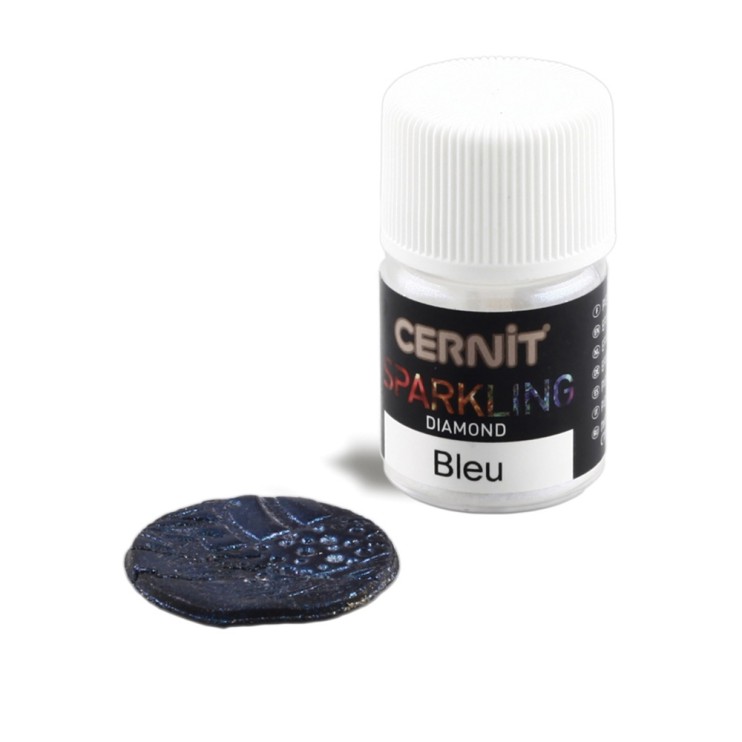 Пудра для полимерных масс Cernit "Sparkling Diamond" Бриллиантовый синий, 5 гр