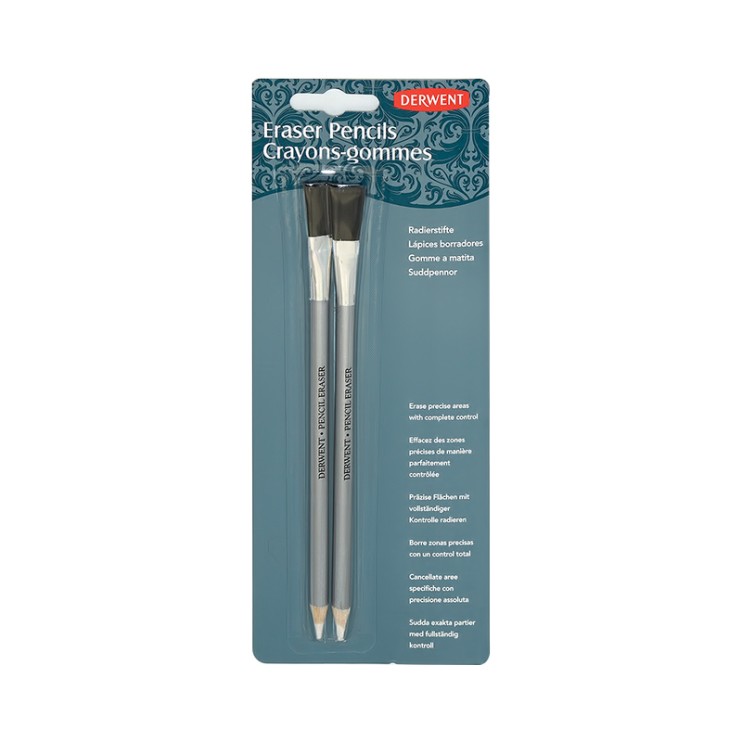 Ластик-карандаш с кисточкой "Derwent" 2шт/упак (2301933)
