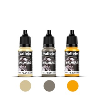 3 полиуретановых грунта "Primers" №613, 614, 629, 17мл.