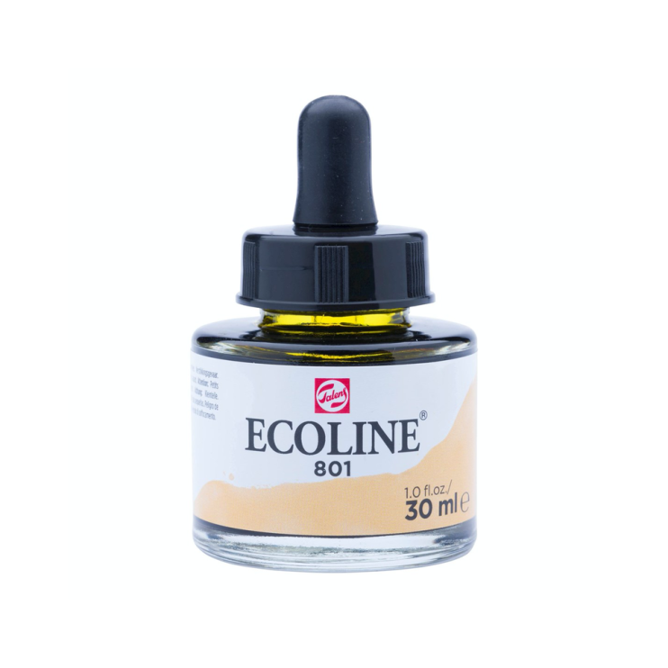 Акварель жидкая "Ecoline" №801 Золотой, 30 мл