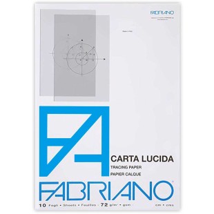 Калька полупрозрачная Fabriano "Lucido" А4, 10л, 72гр/м²