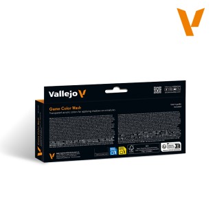 Набор проливок Vallejo "Game Color Wash" 72.190, 8 красок по 18 мл