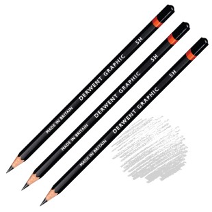 Комплект графитных карандашей Derwent "Graphic" 5H (3 штуки)