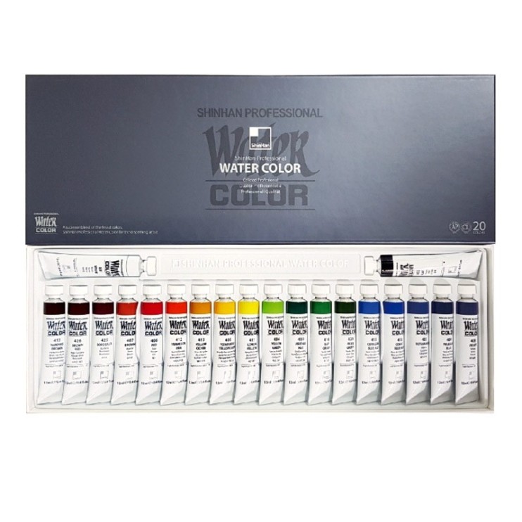 Набор акварели ShinHan "Watercolor pro" 20 туб по 12 мл
