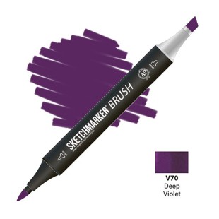 Маркер SketchMarker "Brush" V70 Глубокий фиолетовый