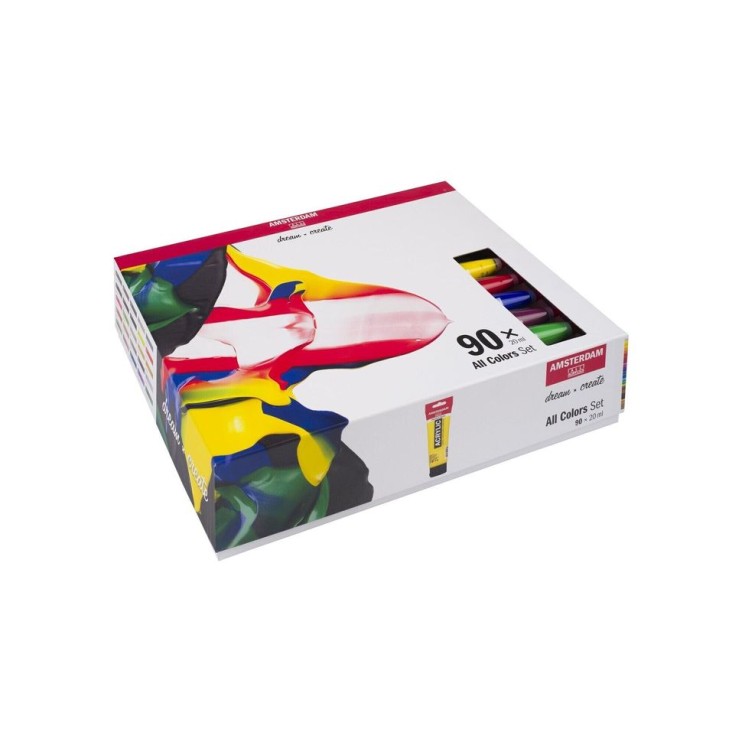 Набор акриловых красок Amsterdam "All colors set" 90 туб по 20мл