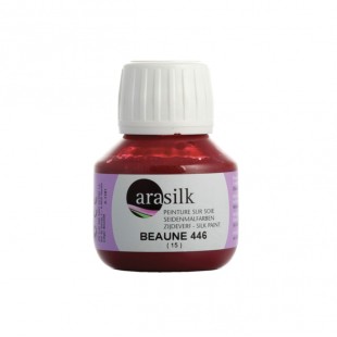 Краска для росписи по ткани "Arasilk" 50 мл, №446 Бордовый