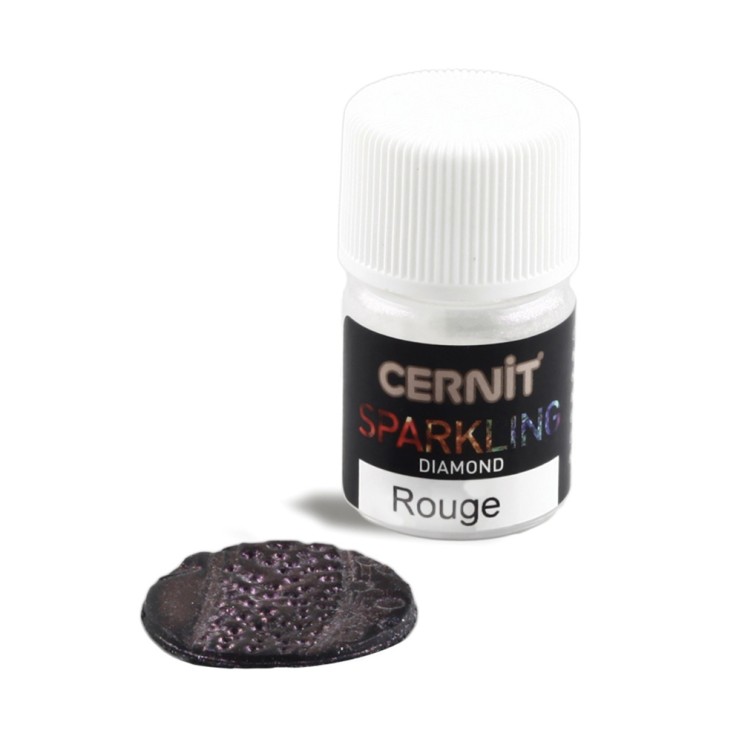 Пудра для полимерных масс Cernit "Sparkling Diamond" Бриллиантовый красный, 5 гр