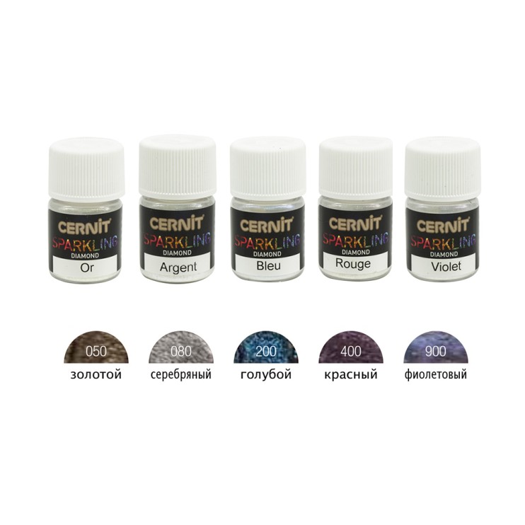 Пудра для полимерных масс Cernit "Sparkling Diamond" Бриллиантовый красный, 5 гр
