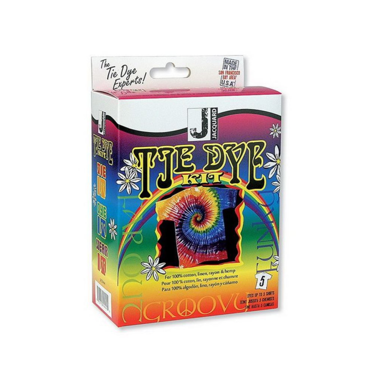 Набор красителей по ткани Jacquard "Tie Dye" для росписи 5 футболок
