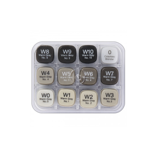 Набор Copic Classic "Warm Grey" 12 маркеров