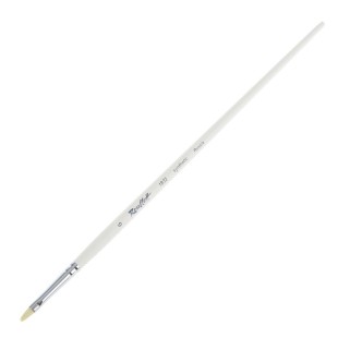 Синтетика овальная белая Roubloff "1В32" №6 на длинной ручке