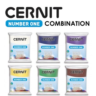 Набор полимерного моделина Cernit "Number One" Combination №13 (027, 246, 900, 700, 600, 800)